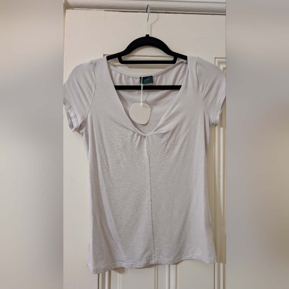 Cream Slinky Soft Women's Top